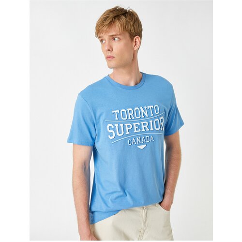 Koton T-Shirt - Blue - Fitted Slike