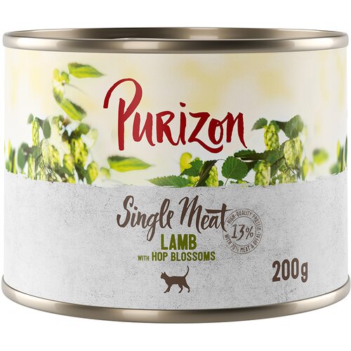 Purizon Single Meat 12 x 200 g - Janjetina s cvijetom hmelja Slike