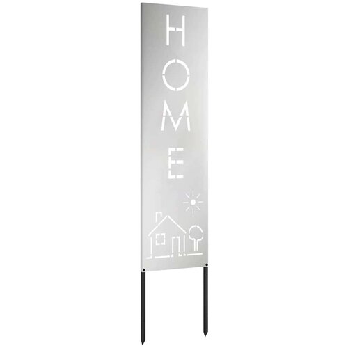 VidaXL Privatnost u vrtu Rezbarija Srebrno 32 x 140 cm Pocinčani čelik Slike