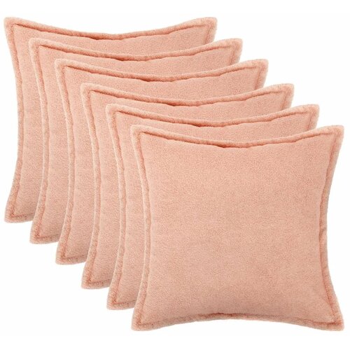  Presvlaka za jastuk 6 pcs HOUTEN Ružičasta 30 x 30 cm Boucl&eacute; - Ružičasta 30 x 30 cm 6 Cijene