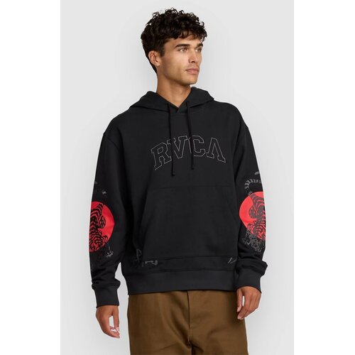 Rvca Tiger Sun Pulover s kapuco black Slike