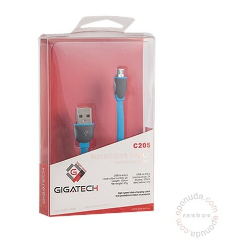 Gigatech USB Micro Kabl C205 kabal Slike