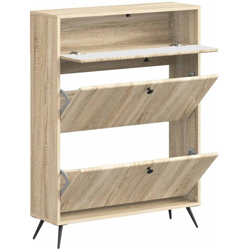  Ormar za cipele BREDA 78 x 24 x 103 cm Konstruirano drvo Slike