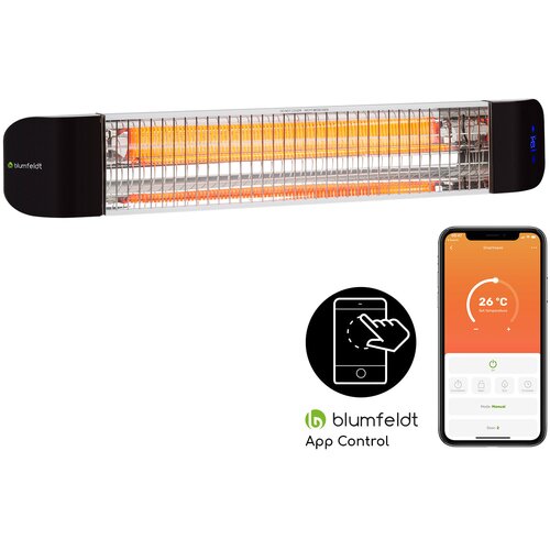 Blumfeldt Smartwave, infracrveni grijač, karbonska cijev, 2400 W, WiFi, kontrola aplikacija, bijela Cijene