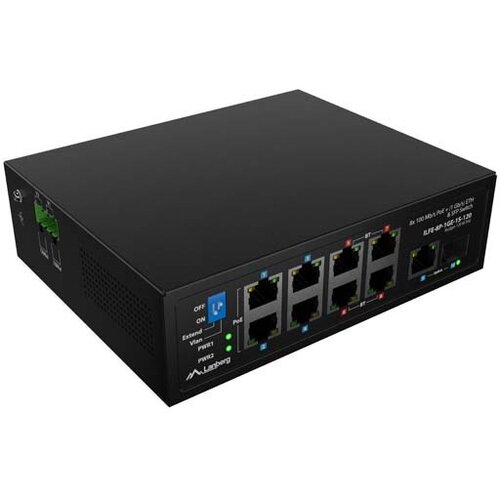 Lanberg ILFE-8P-1GE-1S-120 LIGHT INDUSTRIAL POE SWITCH 4XBT 4XAT SFP+ETH DIN FAST ETHERNET Cijene