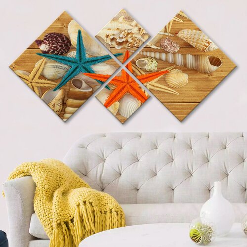 Wallity slika 4MDF293204606, 60x115 cm, 4 dijela Cene
