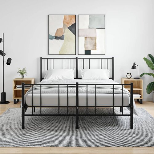 VidaXL Noćni ormarići 2 kom boja hrasta 40x30x50 cm konstruirano drvo Slike