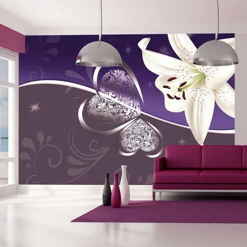  tapeta - Lily in shades of violet 300x210