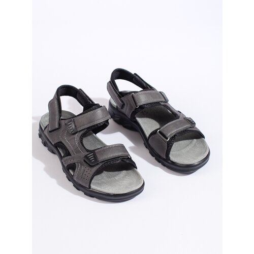 Shelvt Men&amp;#039;s gray Velcro sandals Slike