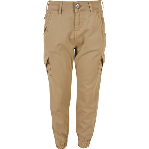 Urban Classics Kids Girls High Waist Cargo Pants unionbeige Slike