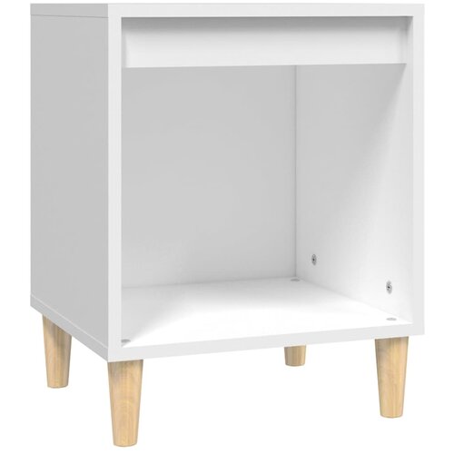 Maison Chic Nočna omarica - Nočna miza bela 40x35x50 cm inženirski les, (21689519) Cene