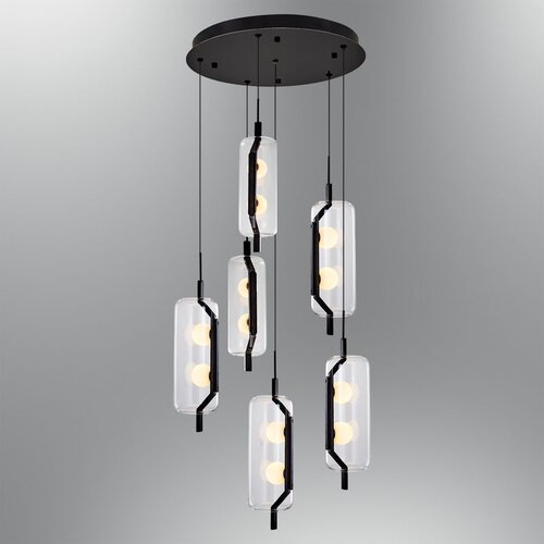 Opviq Luster 3436-6A-19 Crni Slike