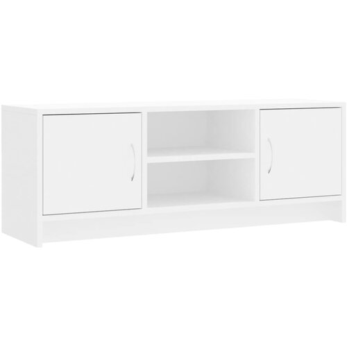Maison Chic TV omarica - TV stojalo - Televizijska omarica bela 102x30x37,5 cm inženirski les, (21700669) Slike