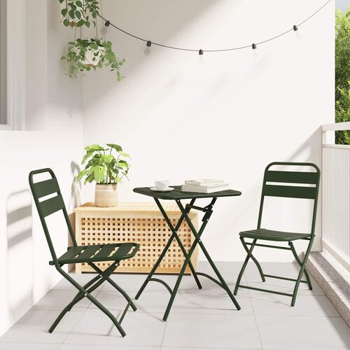  Sklopiva stolica za vrt 2 pcs Zelena 42 x 52 x 82cm Cene
