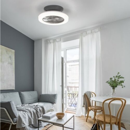 PAUL NEUHAUS Leuchten Direkt 14645-55 - LED svetiljka sa ventilatorom LEONARD LED/27W/230V Slike