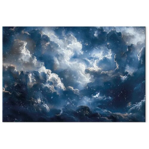  Slika - Astronomical Wonders: Clouds and Stars in Harmonious Combination 60x40 Cijene