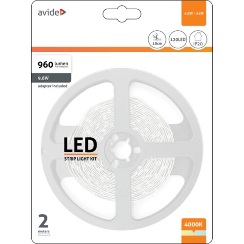 Avide LED traka, 4000K, 4.8W, 12V, 2 met., IP20 &ndash; ABLSBL12V2835-60NW Cijene