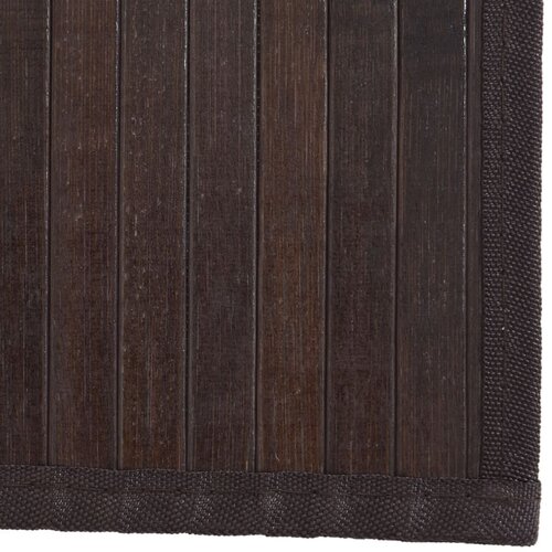  Tepih pravokutni tamnosmeđi 80 x 500 cm od bambusa Slike