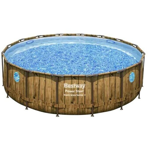 Bestway Bazen sa čeličnim okvirom Power Steel Swim Vista (Smeđa, 19.480 l) Cijene