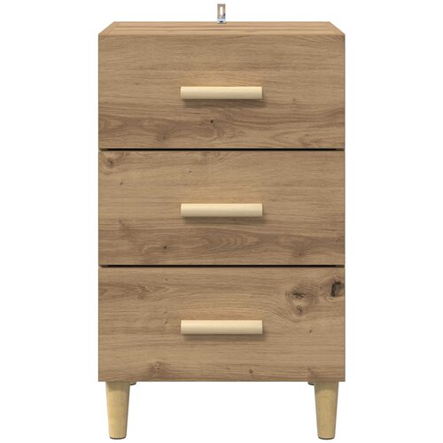  Noćni ormar Umjetnički hrast 40 x 40 x 66 cm Konstruirano drvo Slike