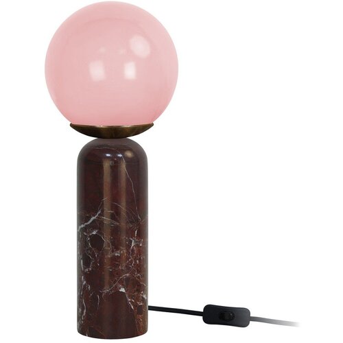 Leitmotiv Bordo rdeča marmorna namizna svetilka (vi&amp;scaron;ina 38 cm) Lazio Sphere &amp;ndash; Slike