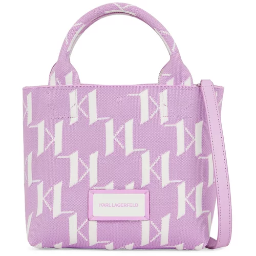 Karl Lagerfeld Ročna torbica lila / bela