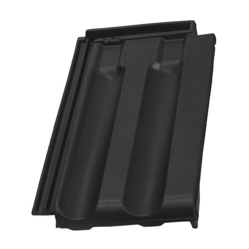 Tondach Crijep TRADITION 9 Engoba rubni desni crni sjaj Slike