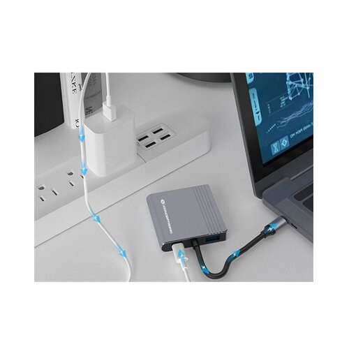 Conceptronic Notebook Dock - DONN13G (ulaz: USB-C, izlaz: 2xHDMI+USB-C PD:100W+USB-A, srebrni) Cijene