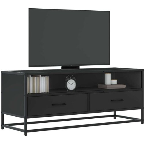 vidaXL TV ormarić crni 100x34,5x40 cm Konstruirano drvo i metal Cijene