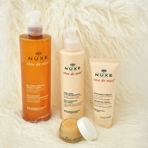 Nuxe R&amp;ecirc;ve de Miel&amp;reg; face and body ultra-rich cleansing gel gel za prhanje za obraz in telo 400 ml za ženske Slike