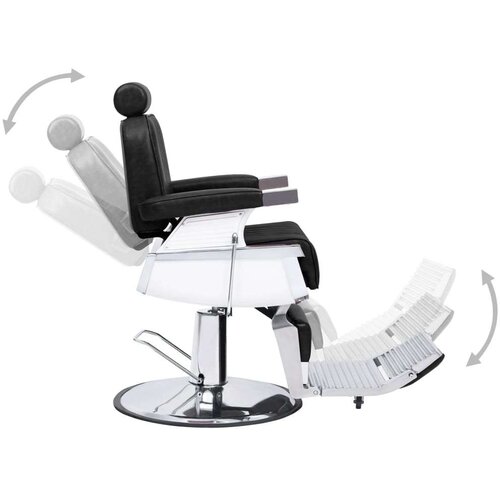 VidaXL Frizerski stol črn 68x69x116 cm umetno usnje Slike