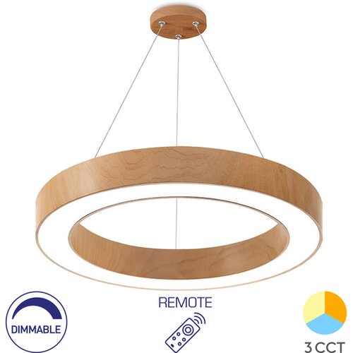 Braytron Led visilica sa daljinskom komandom Bry Blade PD Okrugla Drvo 45W BH16-06297 Slike