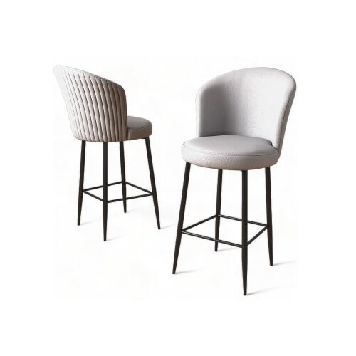 Hanah home set 4 barske stolice uras grey black Slike