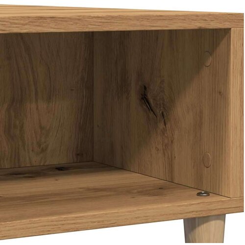 vidaXL Klubska mizica artisan hrast 60x60x30 cm inženirski les Cene