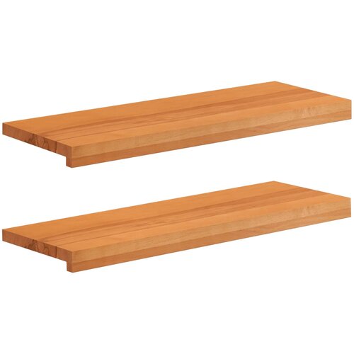 Step treads 2 kom. 70 x 30 x 2 cm Svijetlosmeđa Cijene
