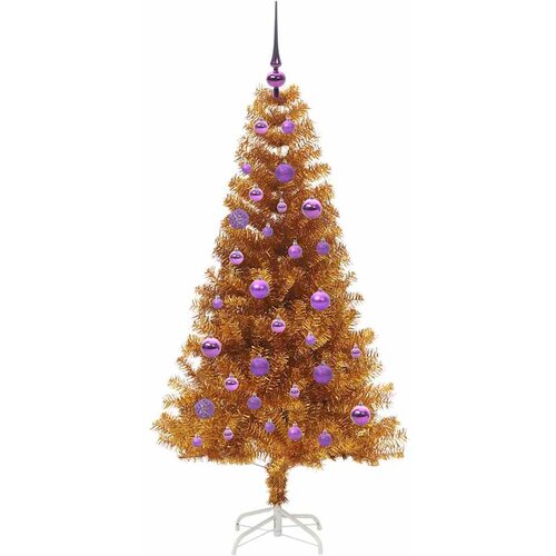  Božićno drvce Zlatno 150 cm PET Slike