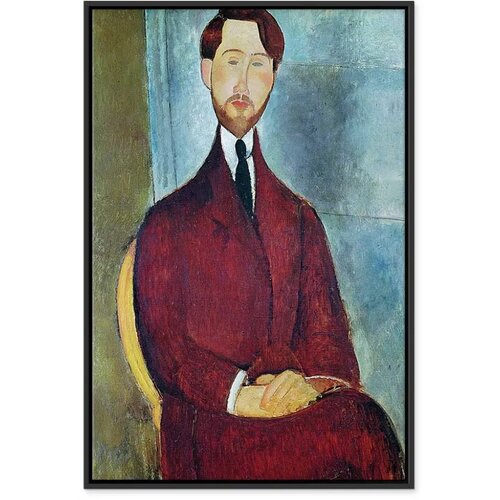  Slika - Amedeo Modigliani &amp;ndash; Leopold Zborowski 60x90 U crnom drvenom okviru Slike