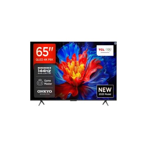 Tcl 65&amp;Prime;P8K 4K qled tv 144HzGoogle tv; motion clarity pro;game master; onkyo 2.1; Slike