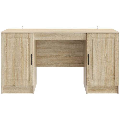  Stol Hrast sonoma 142,5 x 50 x 75 cm Konstruirano drvo Slike