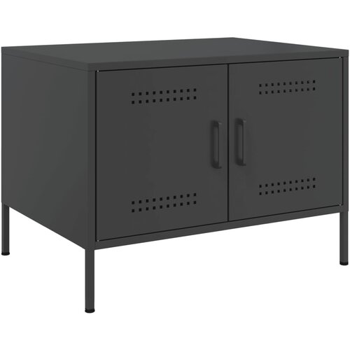 Maison Chic Klubska mizica - kavna mizica - Nizka mizica črna 68x50x50,5 cm jeklo, (21754065) Slike