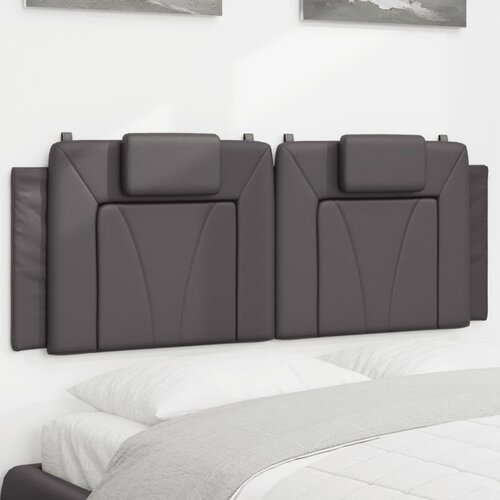  The Living Store Vzglavna stranica siva 120 cm umetno usnje - Vzglavna Stranica, (21498768) Cene
