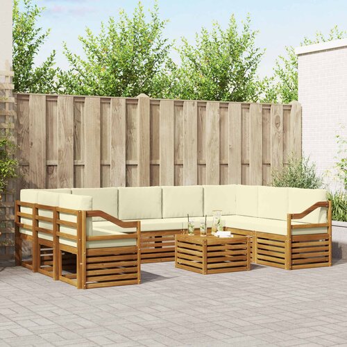  Set vanjskih sofa 10 kom. Prirodna i krem Cijene