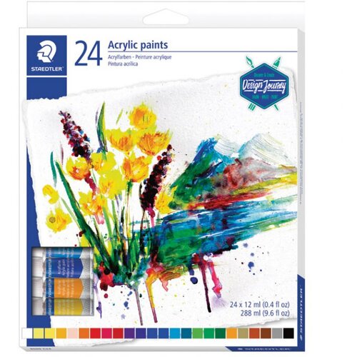 Boja AKRILNA 12ML ALUMINIJSKA TUBA 24BOJE DESIGN JOURNEY STAEDTLER 8500 C24 Cijene