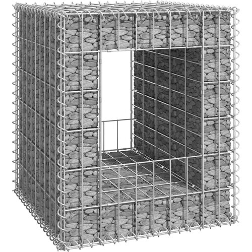 vidaXL Gabionska stupna košara 50 x 50 x 60 cm željezna Cijene