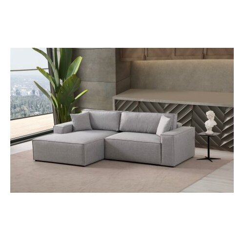 Atelier Del Sofa Kutna sofa Pirlo 145x43x206cm Svijetlo siva Slike