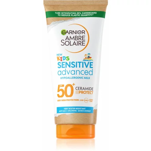 Garnier Ambre Solaire Sensitive Advanced zaštitno dječje mlijeko za sunčanje SPF 50+ 175 ml