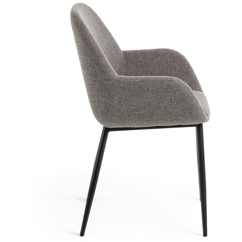 Kave Home Temno sivi jedilni stoli v kompletu 4 ks Konna &amp;ndash; Slike