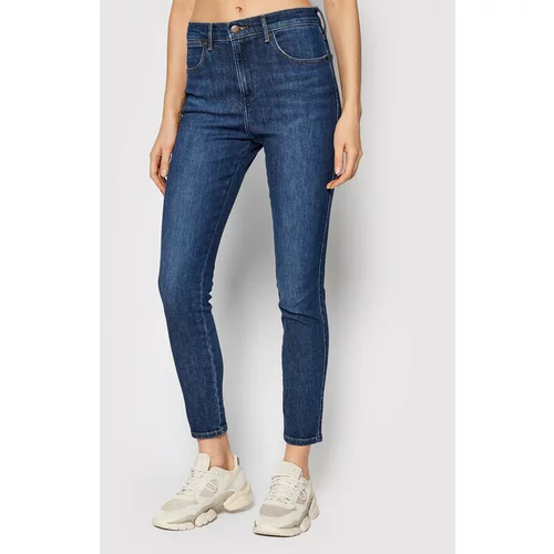 Wrangler Jeans hlače Body Bespoke W27HXR44Z Mornarsko modra Skinny Fit