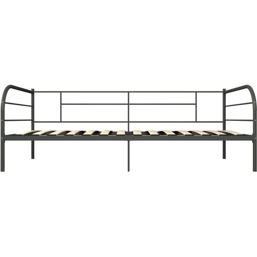  Okvir za dnevni ležaj sivi metalni 90 x 200 cm Slike