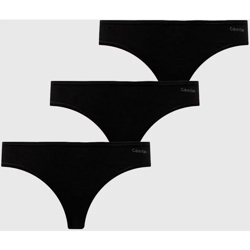 Calvin Klein Underwear Spodnjice 3-pack črna barva